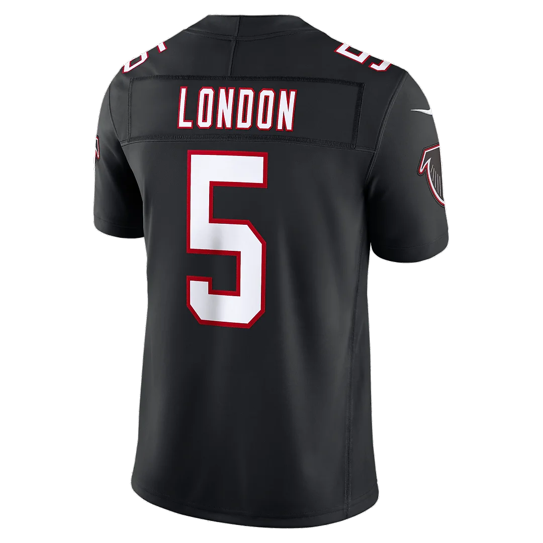 Zennovawear Drake London Atlanta Falcons Alternate Throwback Vapor FUSE. Stitched Limited Jersey - Black
