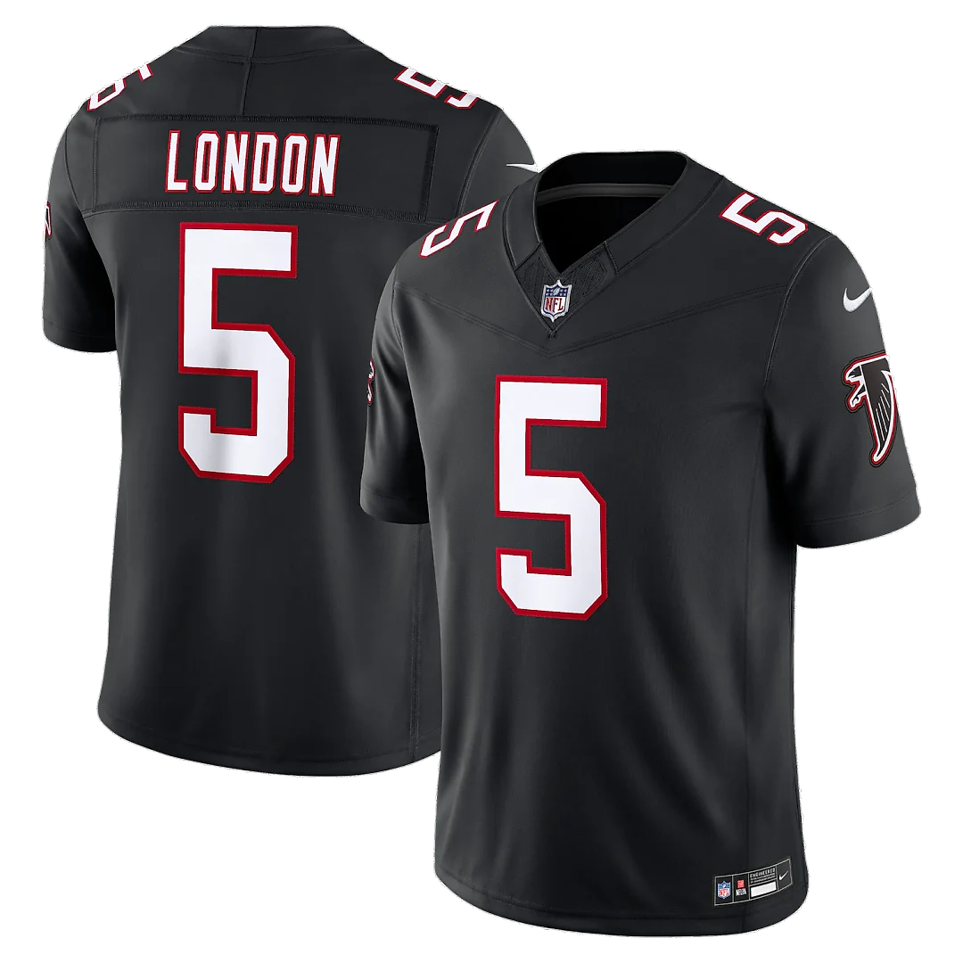 Zennovawear Drake London Atlanta Falcons Alternate Throwback Vapor FUSE. Stitched Limited Jersey - Black