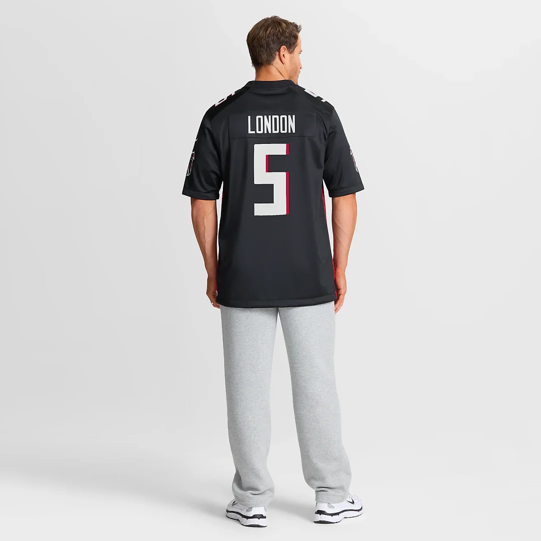 Zennovawear Drake London Atlanta Falcons Player Game Jersey - Black
