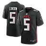Zennovawear Drake London Atlanta Falcons Player Game Jersey - Black