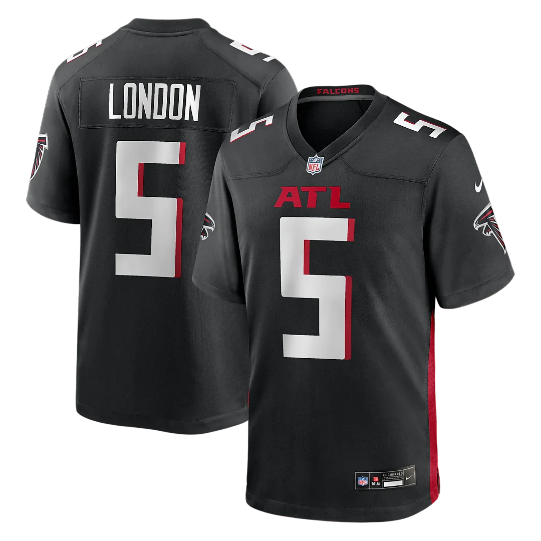 Zennovawear Drake London Atlanta Falcons Player Game Jersey - Black