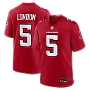 Zennovawear Drake London Atlanta Falcons Game Jersey - Red