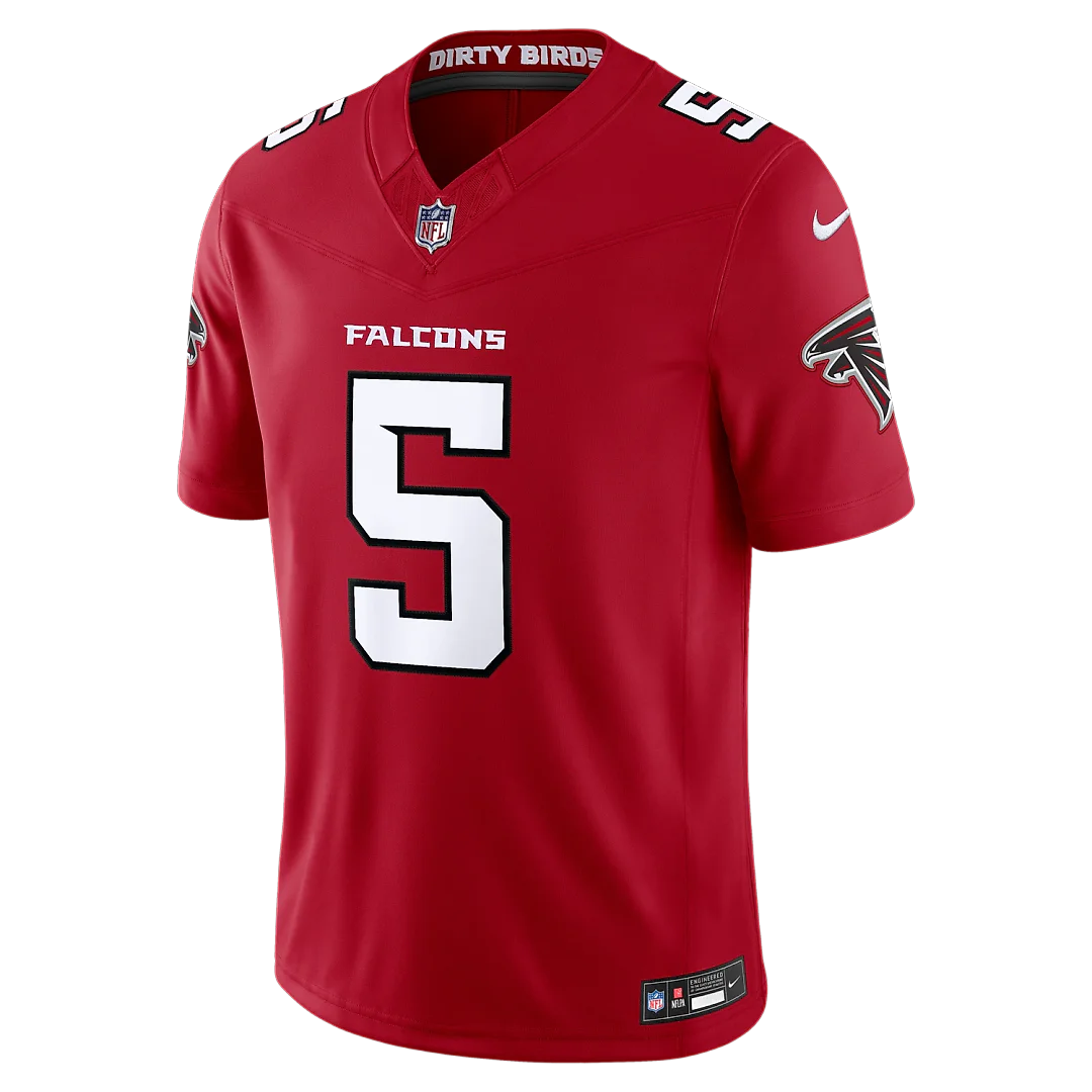 Zennovawear Drake London Atlanta Falcons Team Vapor FUSE. Stitched Limited Jersey - Red