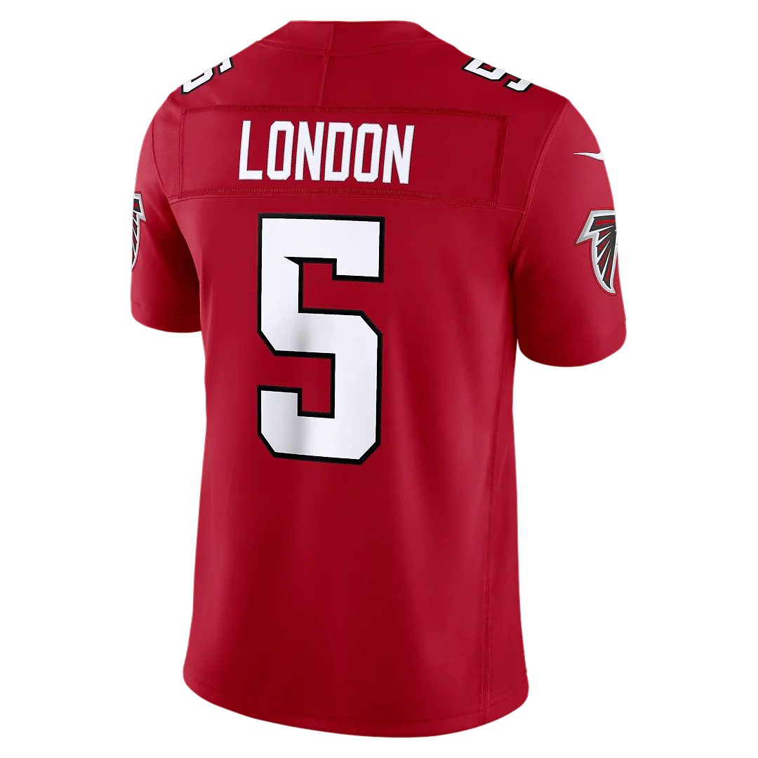 Zennovawear Drake London Atlanta Falcons Team Vapor FUSE. Stitched Limited Jersey - Red