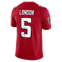 Zennovawear Drake London Atlanta Falcons Team Vapor FUSE. Stitched Limited Jersey - Red