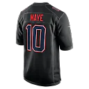 Zennovawear Drake Maye New England Patriots Game Jersey - Carbon Black
