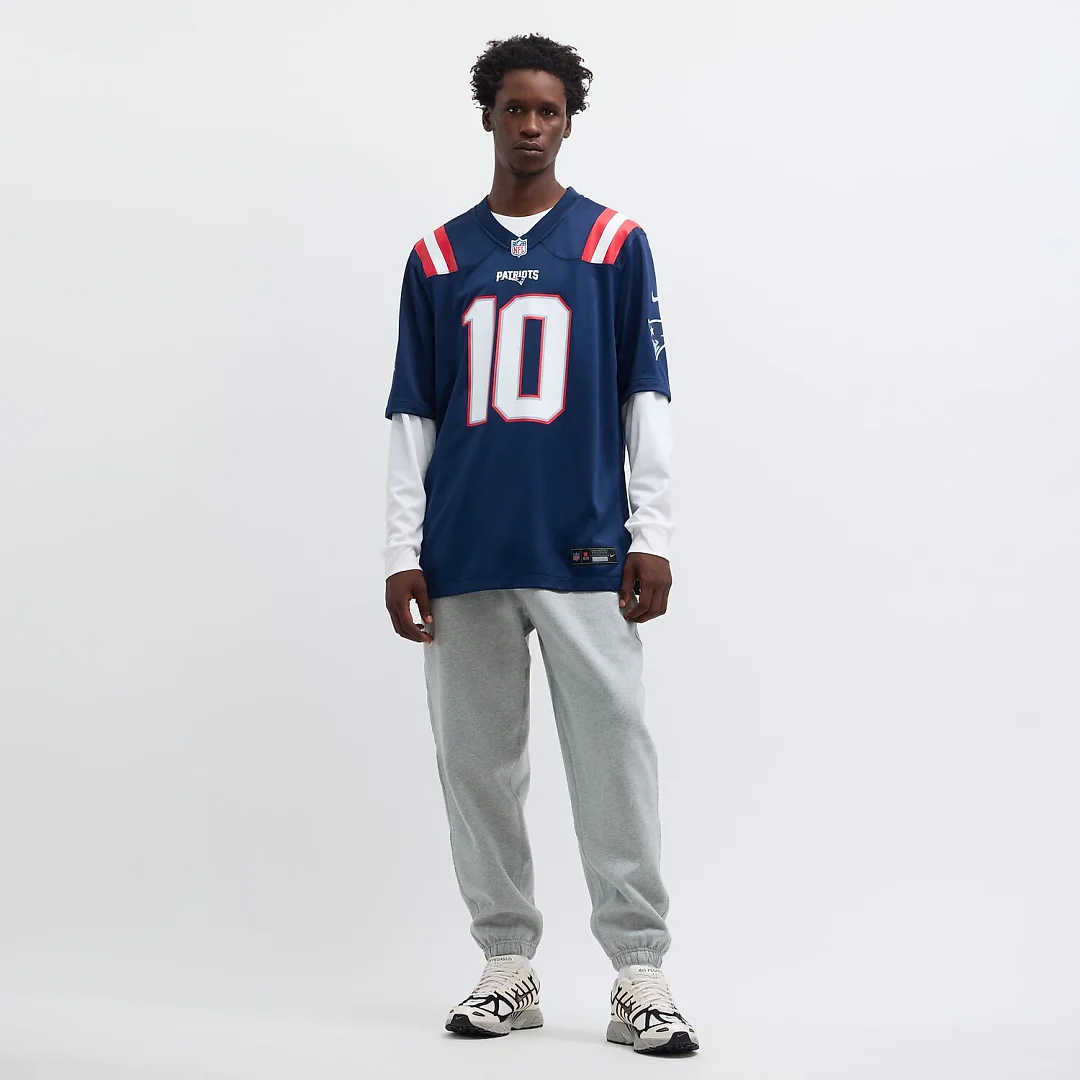 Zennovawear Drake Maye New England Patriots Player Game Jersey - Navy