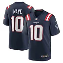 Zennovawear Drake Maye New England Patriots Player Game Jersey - Navy