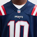 Zennovawear Drake Maye New England Patriots Player Game Jersey - Navy