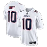 Zennovawear Drake Maye New England Patriots Game Jersey - Tundra White