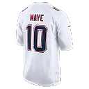 Zennovawear Drake Maye New England Patriots Game Jersey - Tundra White