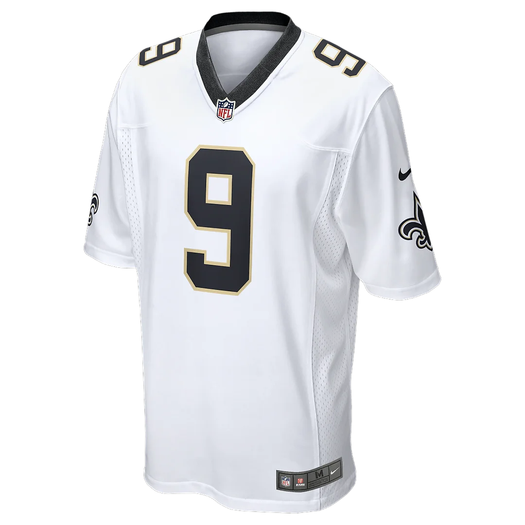 Zennovawear Drew Brees New Orleans Saints Game Jersey - White