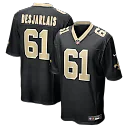 Zennovawear Drew Desjarlais New Orleans Saints Game Player Jersey - Black