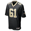 Zennovawear Drew Desjarlais New Orleans Saints Game Player Jersey - Black