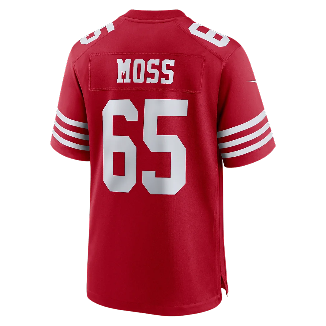 Zennovawear Drew Moss San Francisco 49ers Team Game Jersey - Scarlet