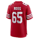 Zennovawear Drew Moss San Francisco 49ers Team Game Jersey - Scarlet