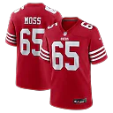Zennovawear Drew Moss San Francisco 49ers Team Game Jersey - Scarlet