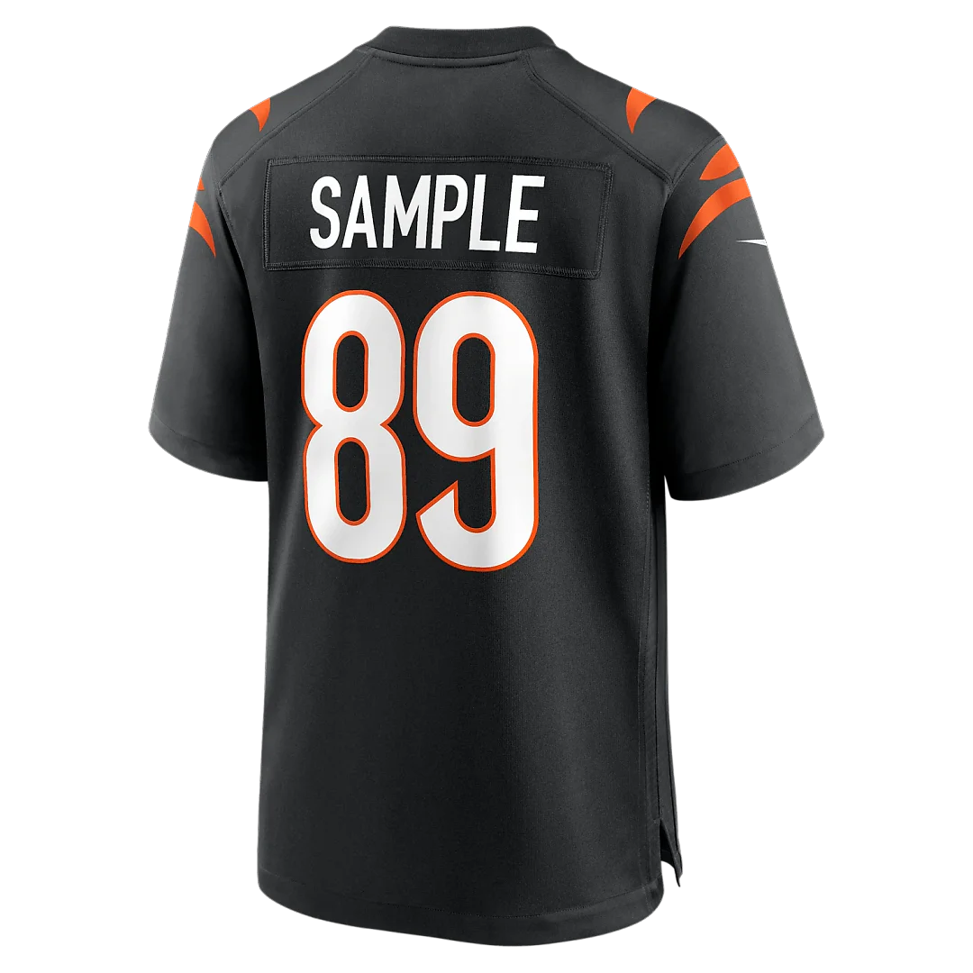 Zennovawear Drew Sample Cincinnati Bengals Game Jersey - Black