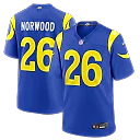Zennovawear Drey Norwood Los Angeles Rams Game Jersey - Royal