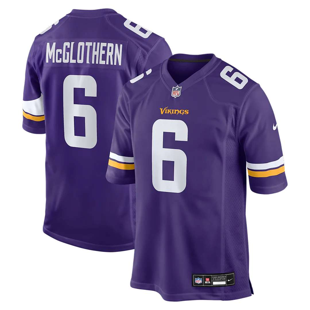 Zennovawear Dwight McGlothern Minnesota Vikings Team Game Jersey - Purple