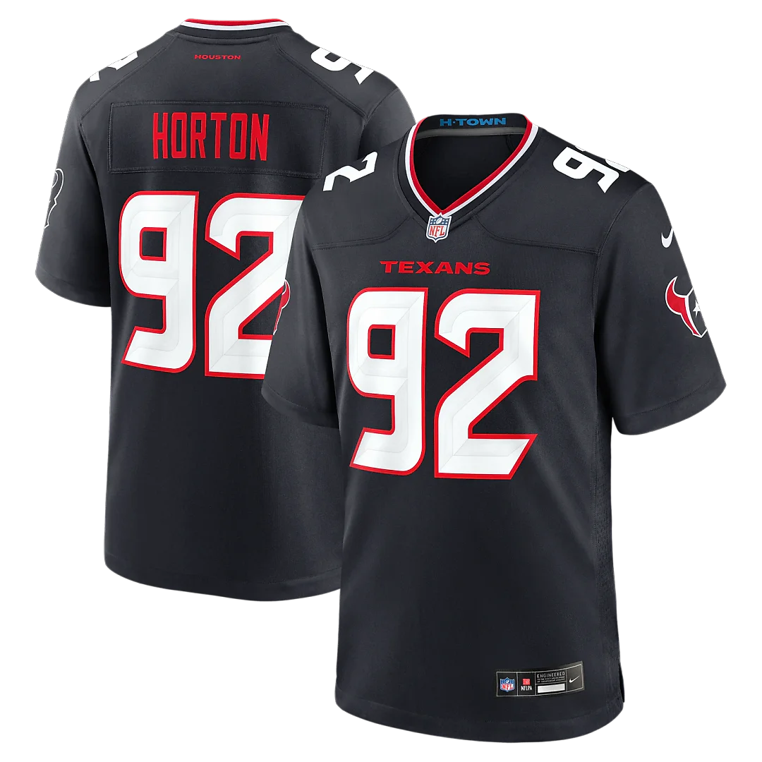 Zennovawear Dylan Horton Houston Texans Team Game Jersey - Navy