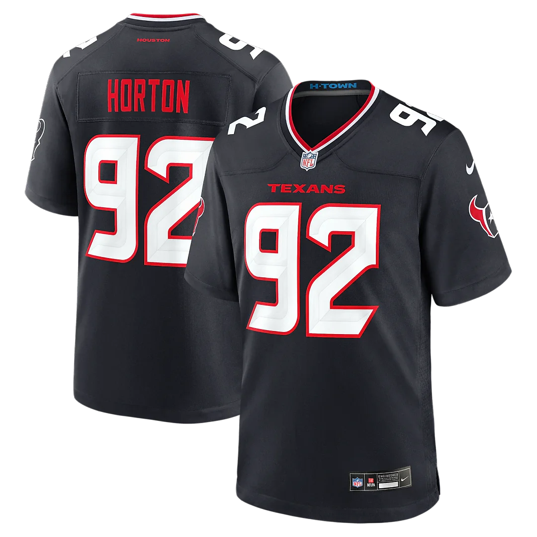 Zennovawear Dylan Horton Houston Texans Team Game Jersey - Navy