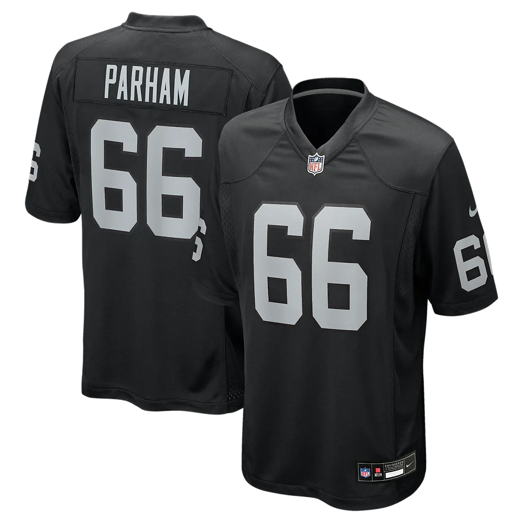 Zennovawear Dylan Parham Las Vegas Raiders Game Player Jersey - Black