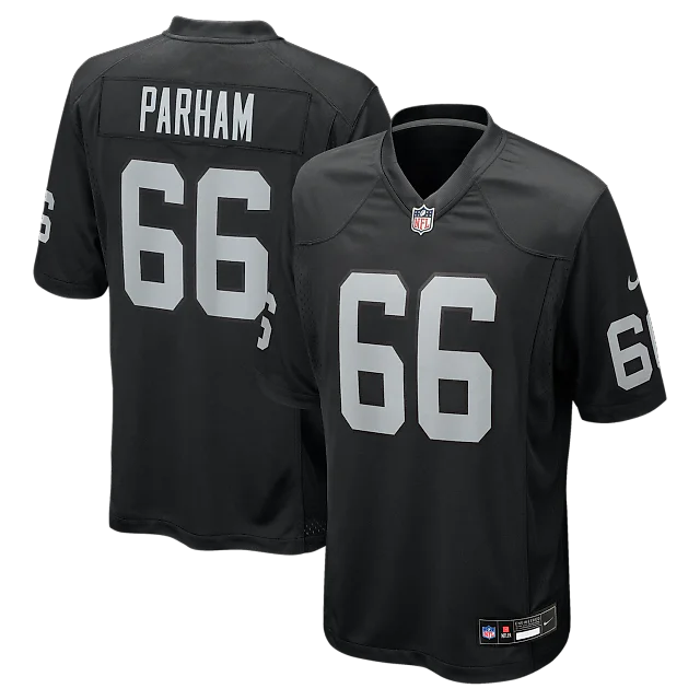 Zennovawear Dylan Parham Las Vegas Raiders Game Player Jersey - Black
