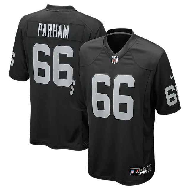 Zennovawear Dylan Parham Las Vegas Raiders Game Player Jersey - Black