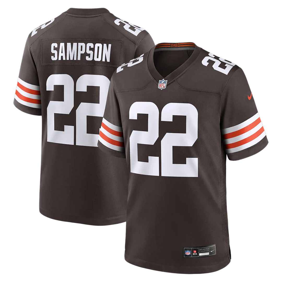 Zennovawear Dylan Sampson Cleveland Browns Team Game Jersey - Brown