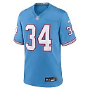 Zennovawear Earl Campbell Tennessee Titans Retired Player Alternate Game Jersey - Light Blue
