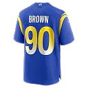 Zennovawear Earnest Brown IV Los Angeles Rams Team Game Jersey - Royal