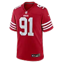 Zennovawear Earnest Brown IV San Francisco 49ers Team Game Jersey - Scarlet