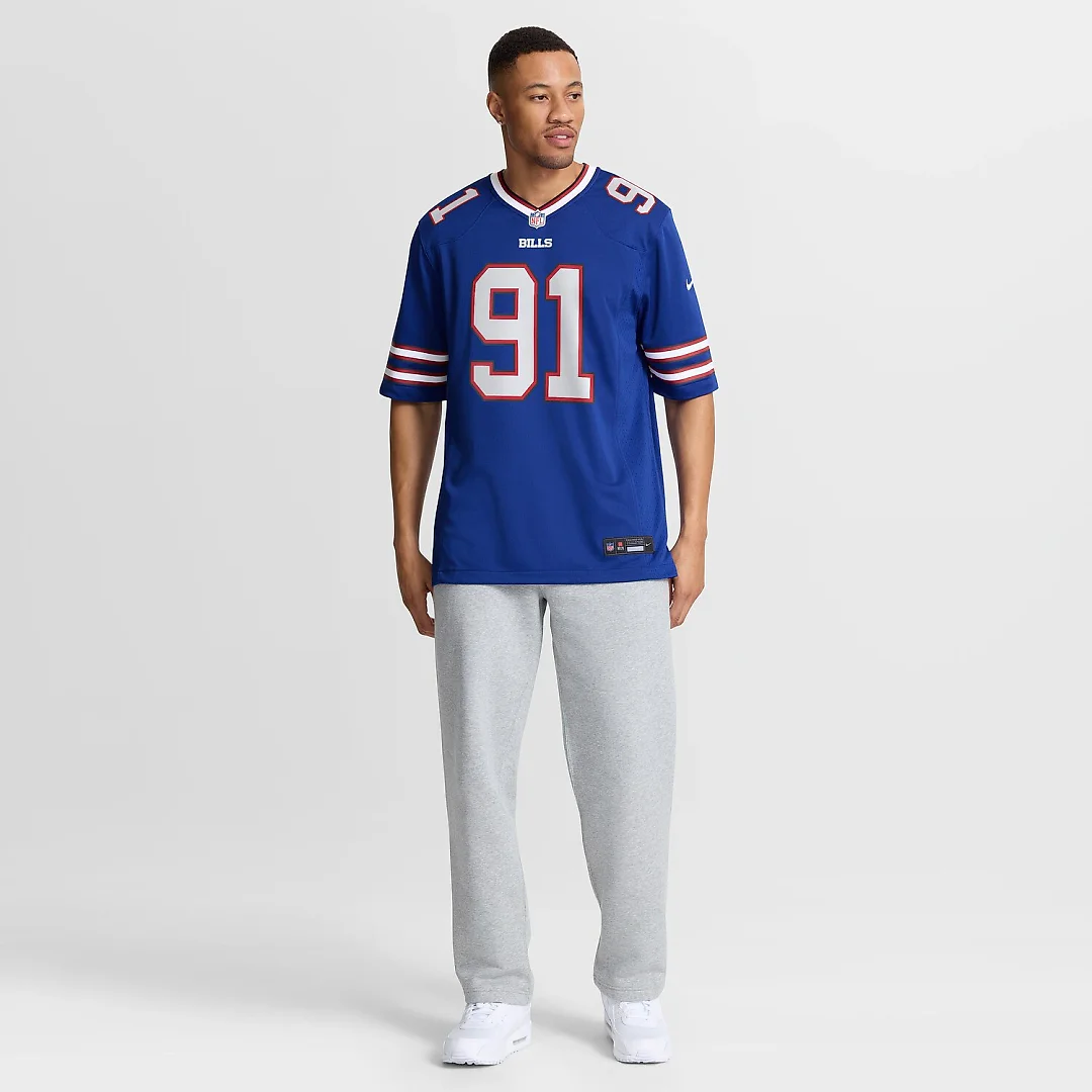Zennovawear Ed Oliver Buffalo Bills Team Game Player Jersey - Royal