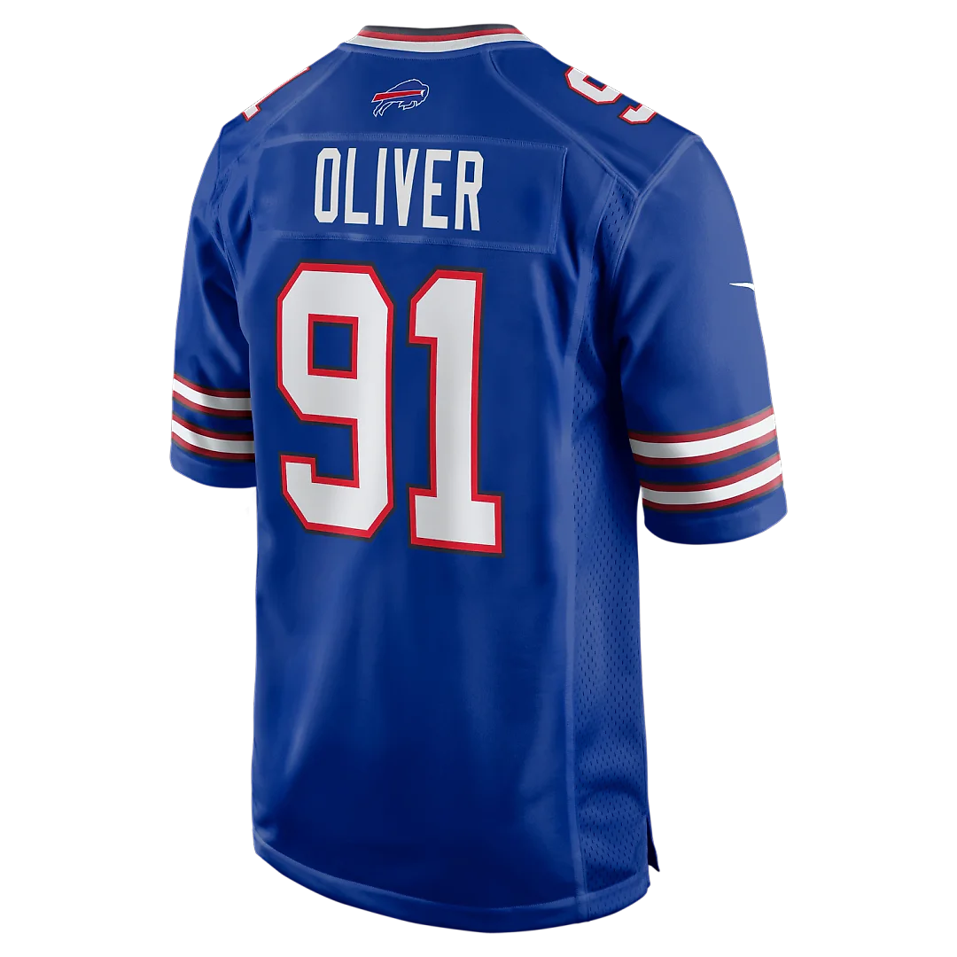 Zennovawear Ed Oliver Buffalo Bills Team Game Player Jersey - Royal