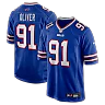 Zennovawear Ed Oliver Buffalo Bills Team Game Player Jersey - Royal
