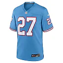 Zennovawear Eddie George Tennessee Titans Retired Player Alternate Game Jersey - Light Blue