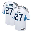 Zennovawear Eddie George Tennessee Titans Retired Player Game Jersey - White