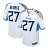 Zennovawear Eddie George Tennessee Titans Retired Player Game Jersey - White