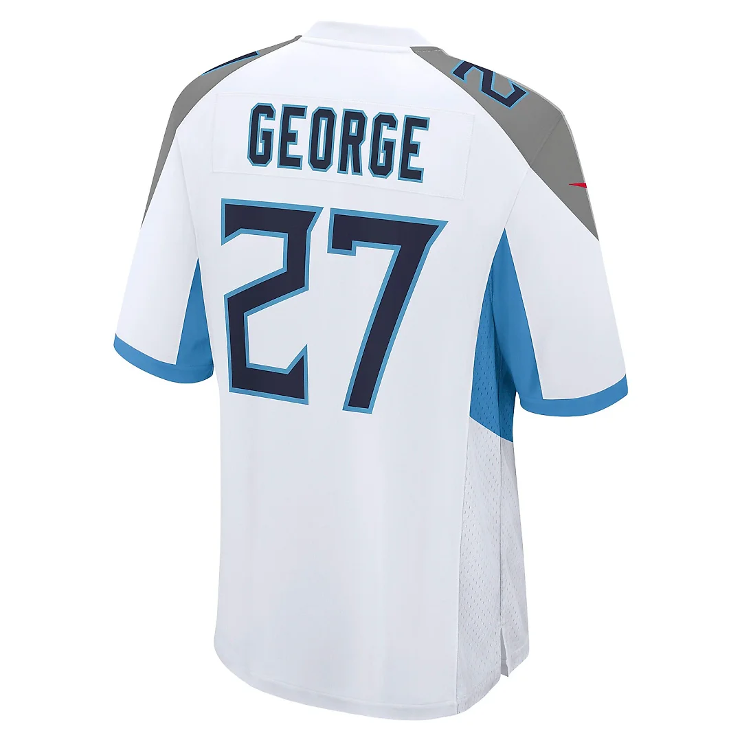 Zennovawear Eddie George Tennessee Titans Retired Player Game Jersey - White