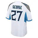 Zennovawear Eddie George Tennessee Titans Retired Player Game Jersey - White