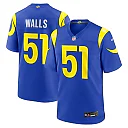 Zennovawear Eddie Walls III Los Angeles Rams Game Jersey - Royal