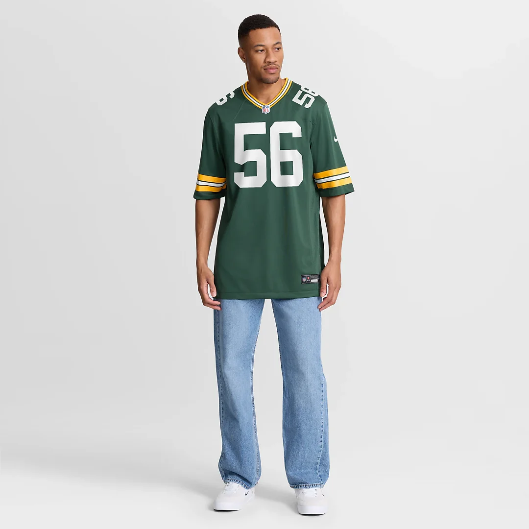 Zennovawear Edgerrin Cooper Green Bay Packers Game Jersey - Green