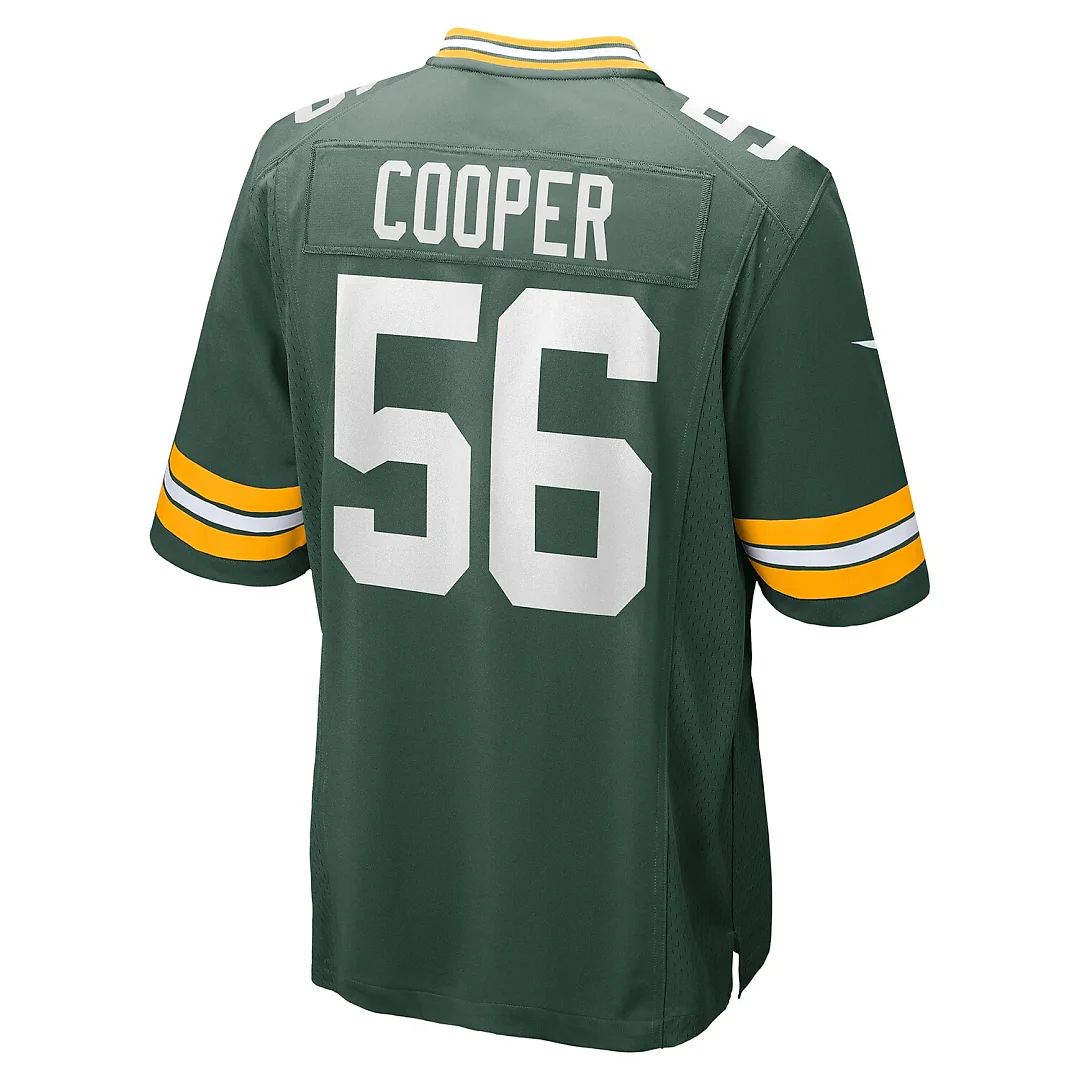 Zennovawear Edgerrin Cooper Green Bay Packers Game Jersey - Green
