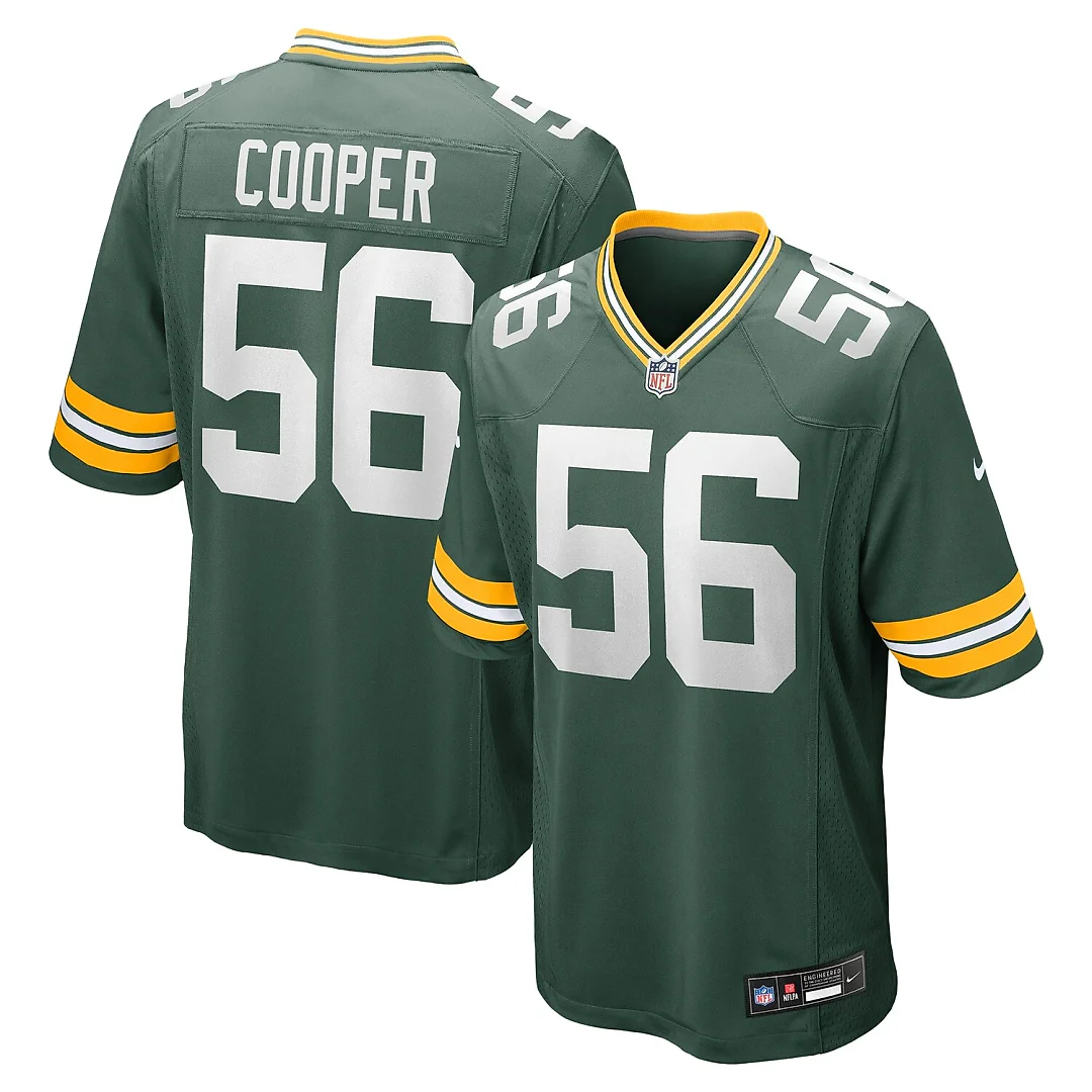 Zennovawear Edgerrin Cooper Green Bay Packers Game Jersey - Green