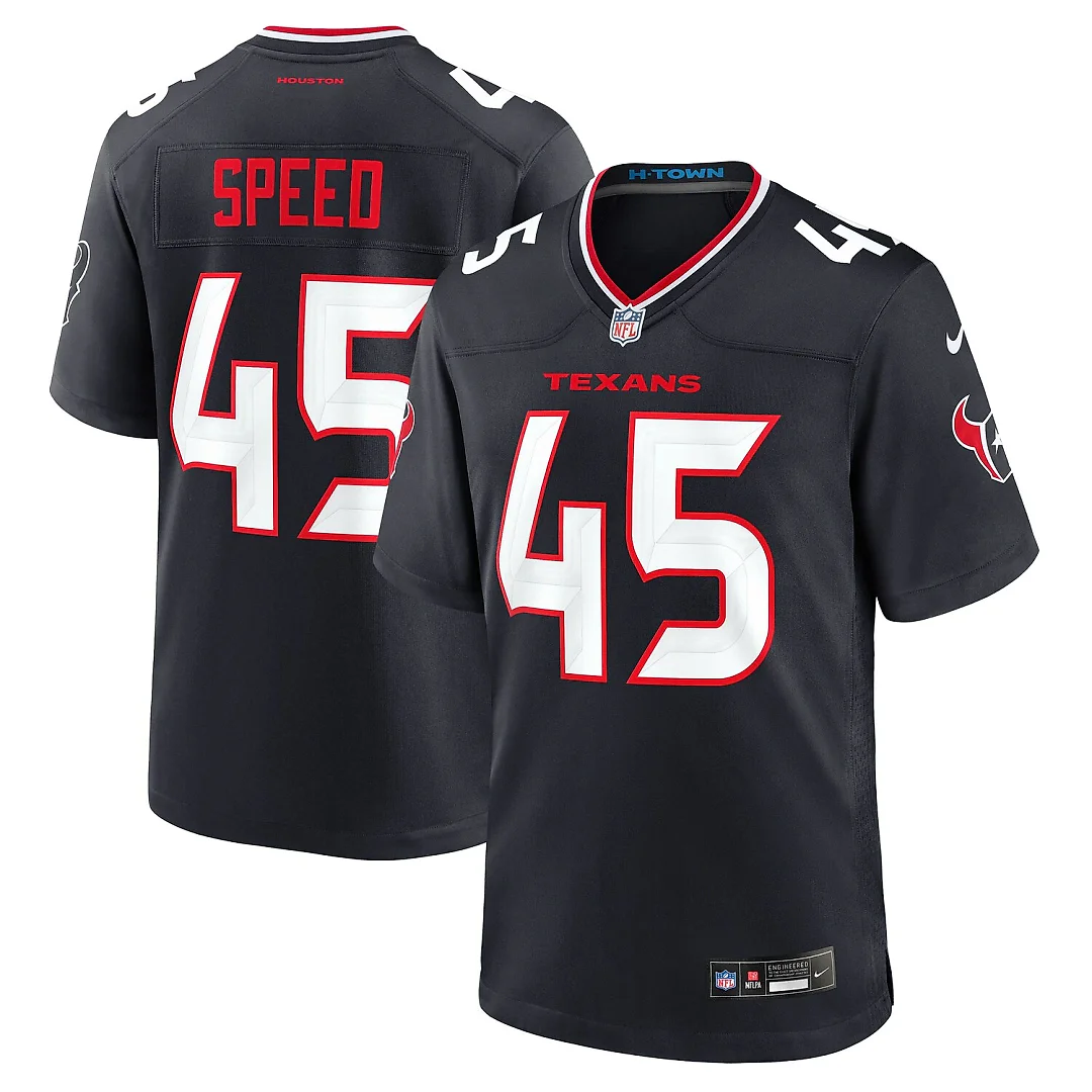 Zennovawear E.J. Speed Houston Texans Team Game Jersey - Navy
