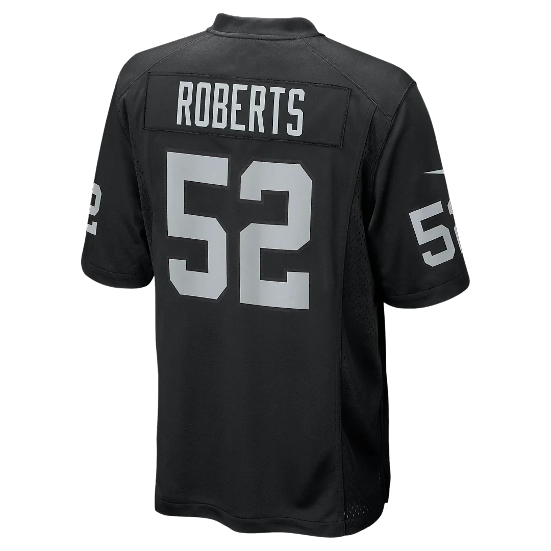 Zennovawear Elandon Roberts Las Vegas Raiders Team Game Jersey - Black