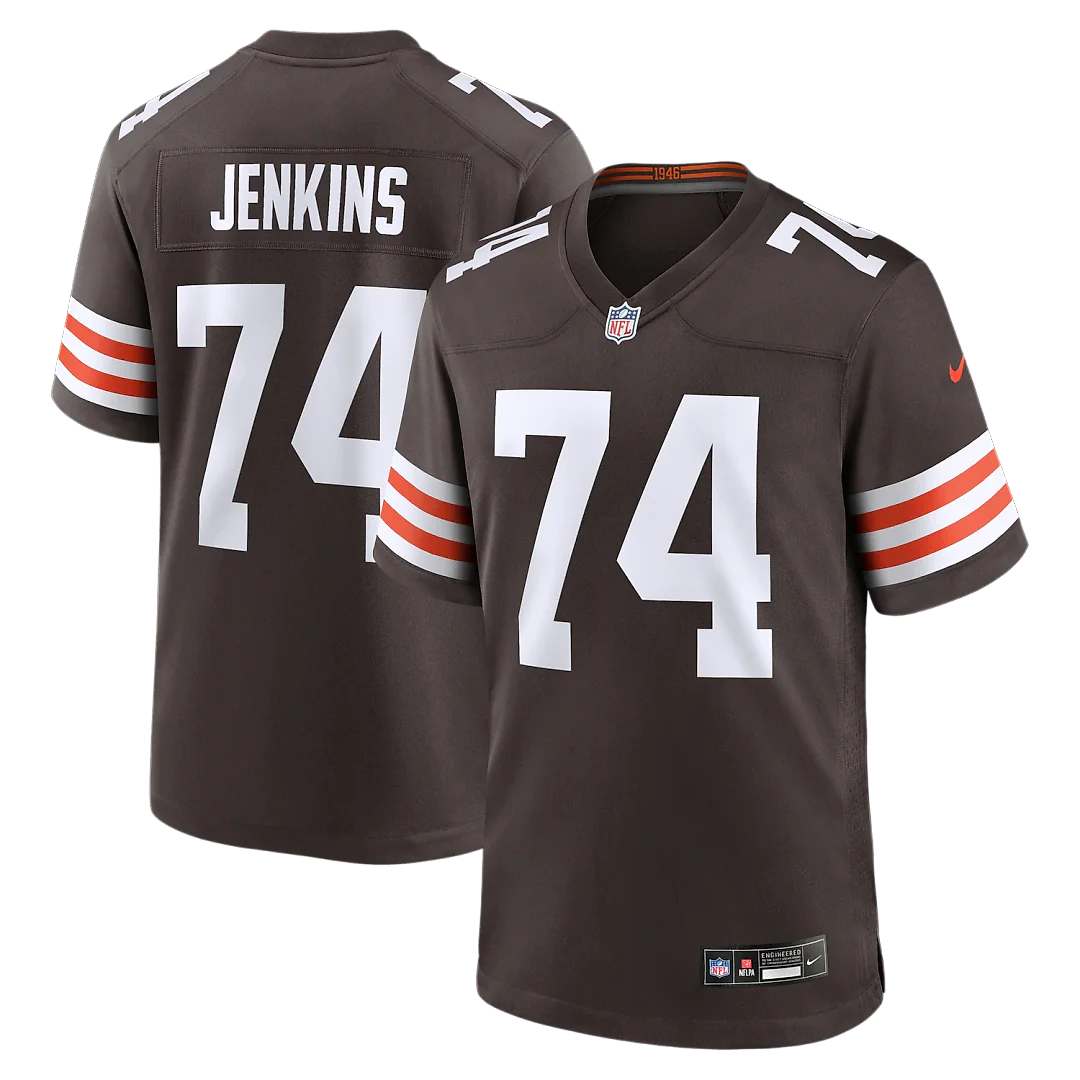Zennovawear Elgton Jenkins Cleveland Browns Team Game Jersey - Brown