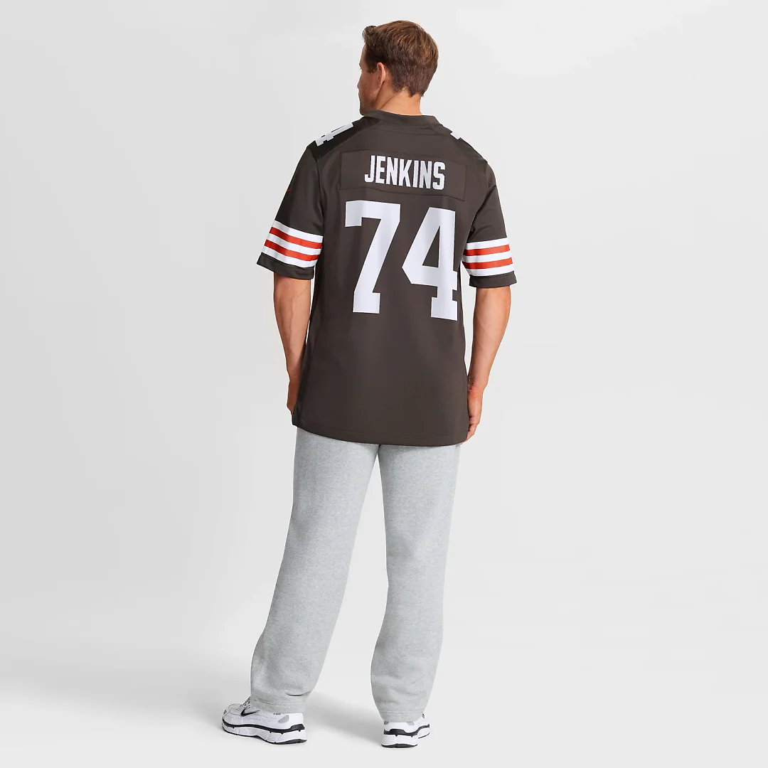 Zennovawear Elgton Jenkins Cleveland Browns Team Game Jersey - Brown