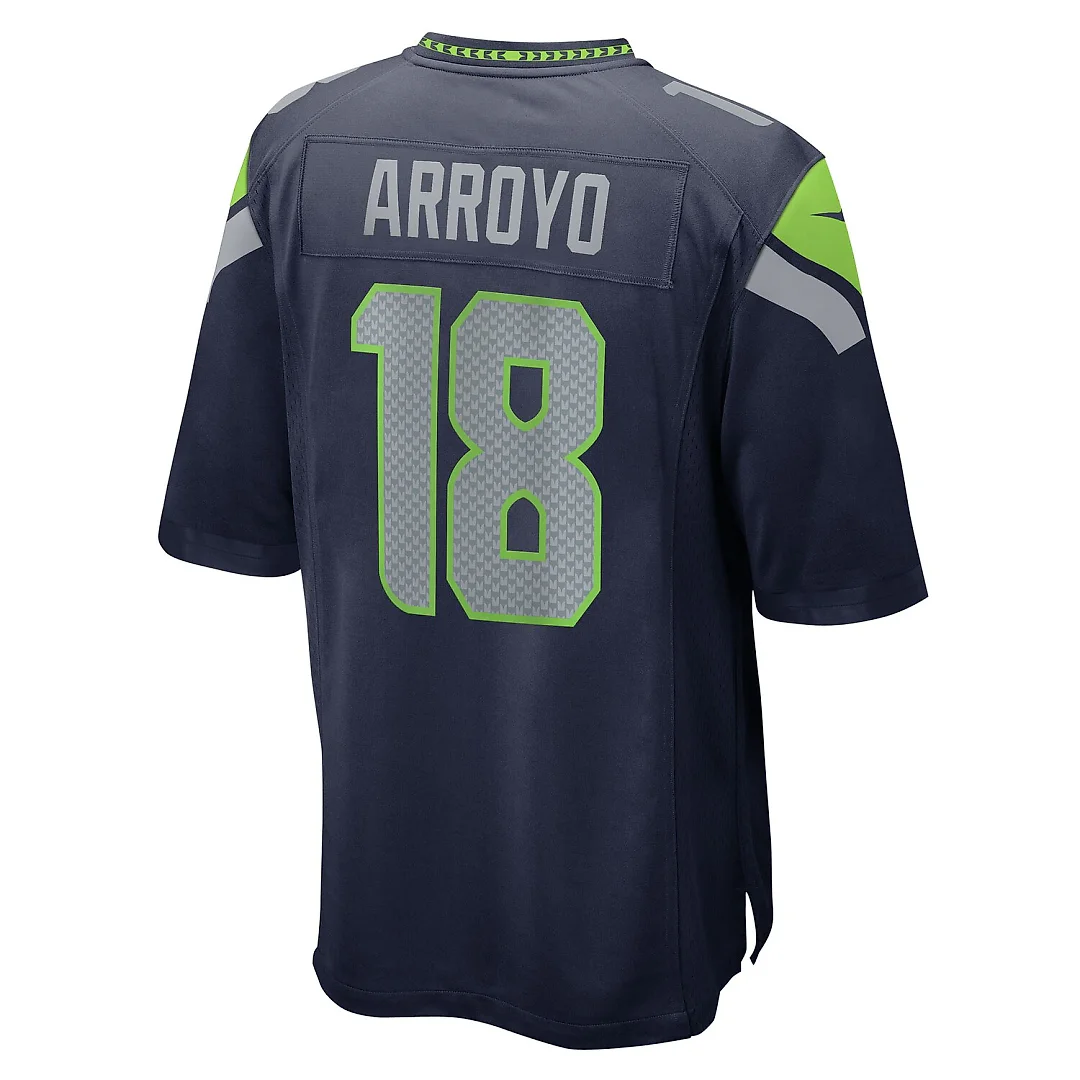 Zennovawear Elijah Arroyo Seattle Seahawks Team Game Jersey - College Navy